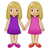 👭🏼 women holding hands: medium-light skin tone display on Samsung